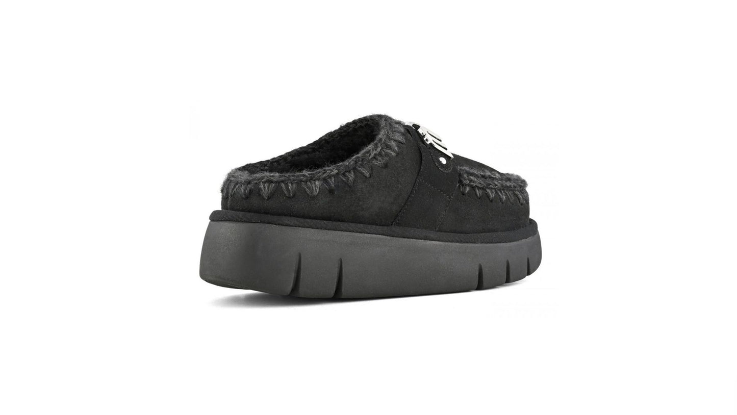 BOUNCE CLOG METAL LOGO BLACK - SLIPPER - MOU