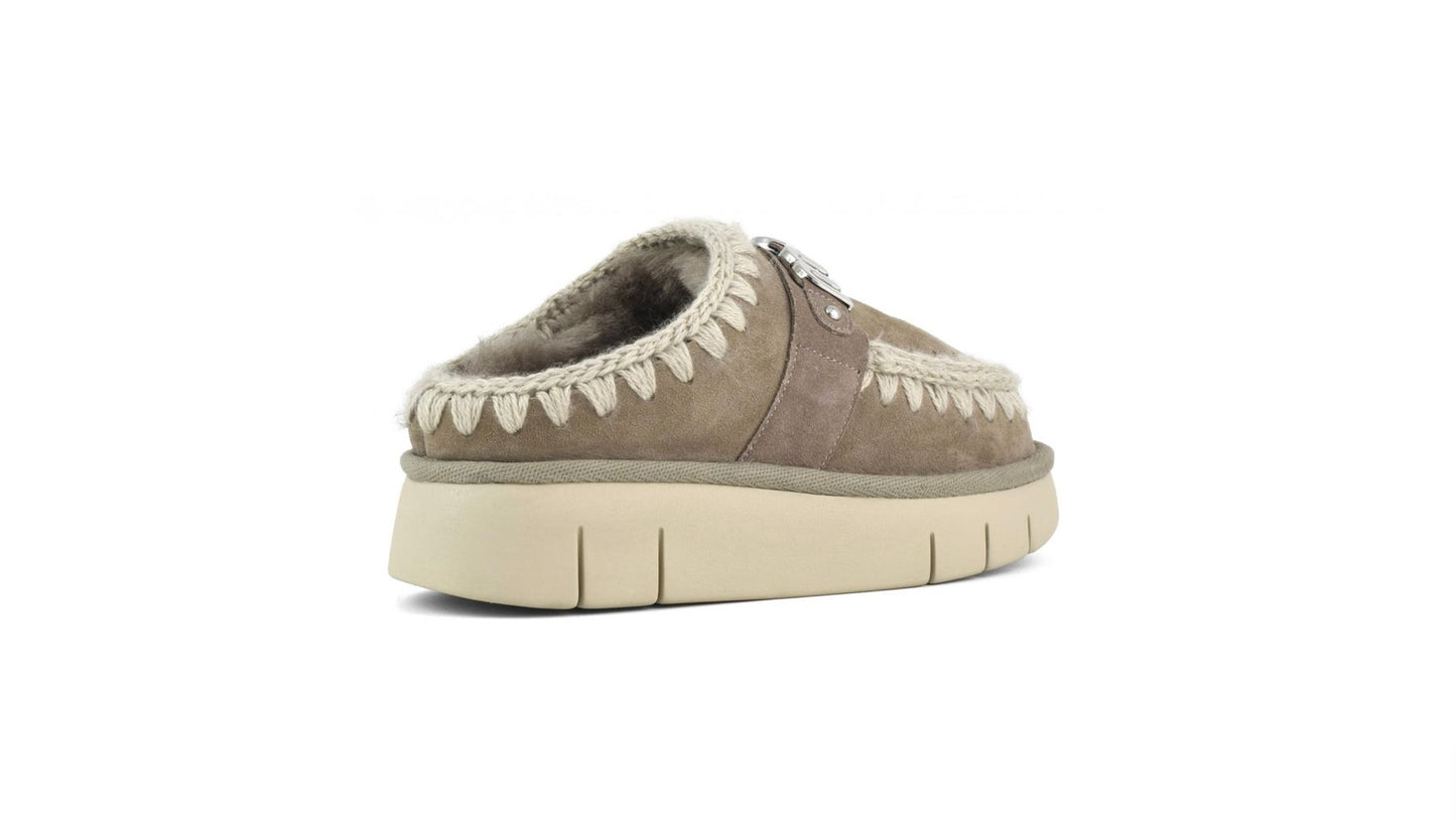 BOUNCE CLOG METAL LOGO E.GREY - SLIPPER - MOU