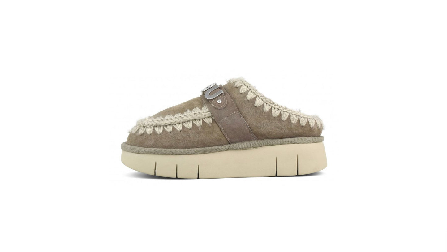 BOUNCE CLOG METAL LOGO E.GREY - SLIPPER - MOU