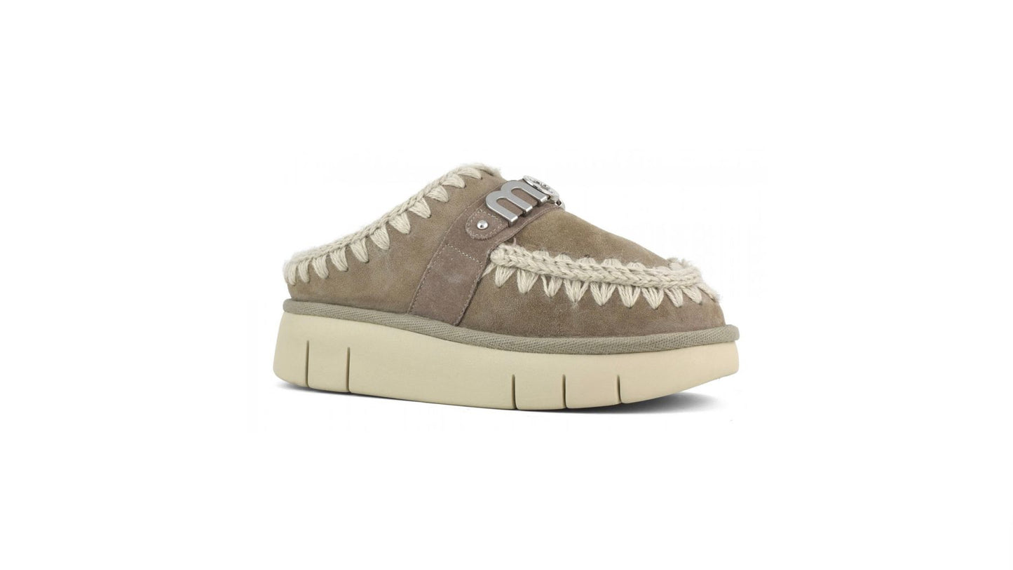 BOUNCE CLOG METAL LOGO E.GREY - SLIPPER - MOU