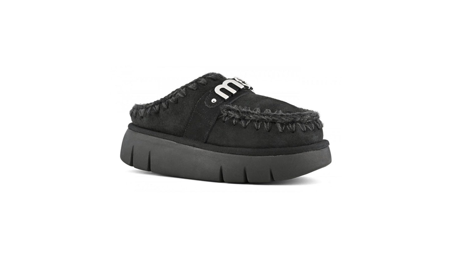 BOUNCE CLOG METAL LOGO BLACK - SLIPPER - MOU