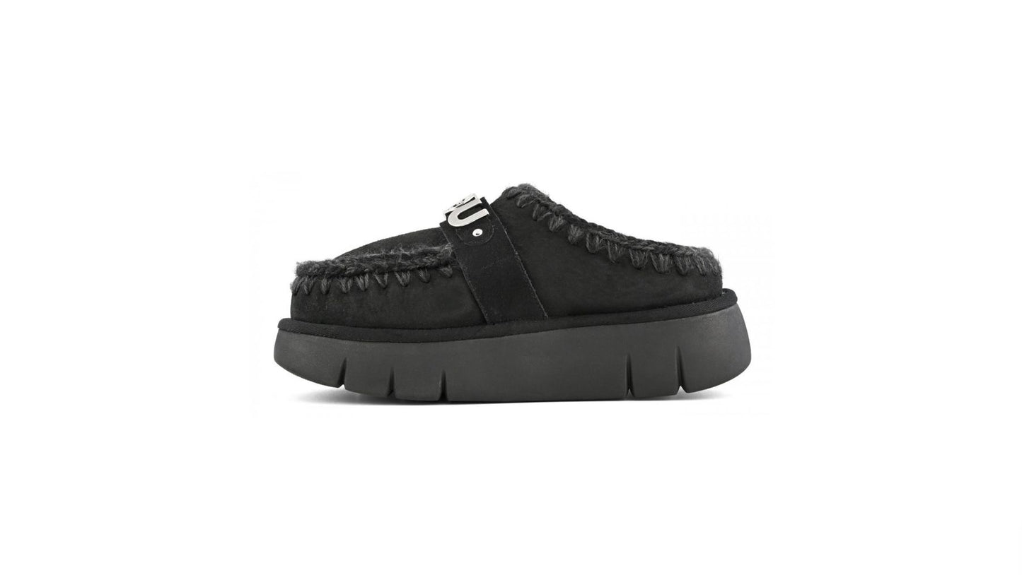 BOUNCE CLOG METAL LOGO BLACK - SLIPPER - MOU
